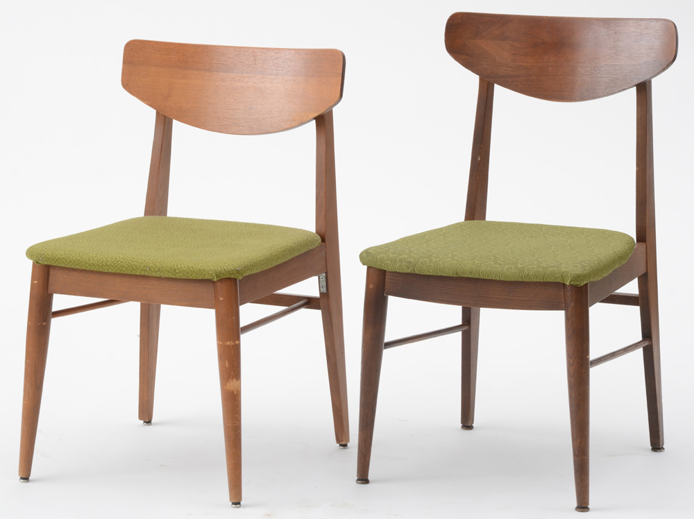 Mid Century Modern Walnut Side Chairs