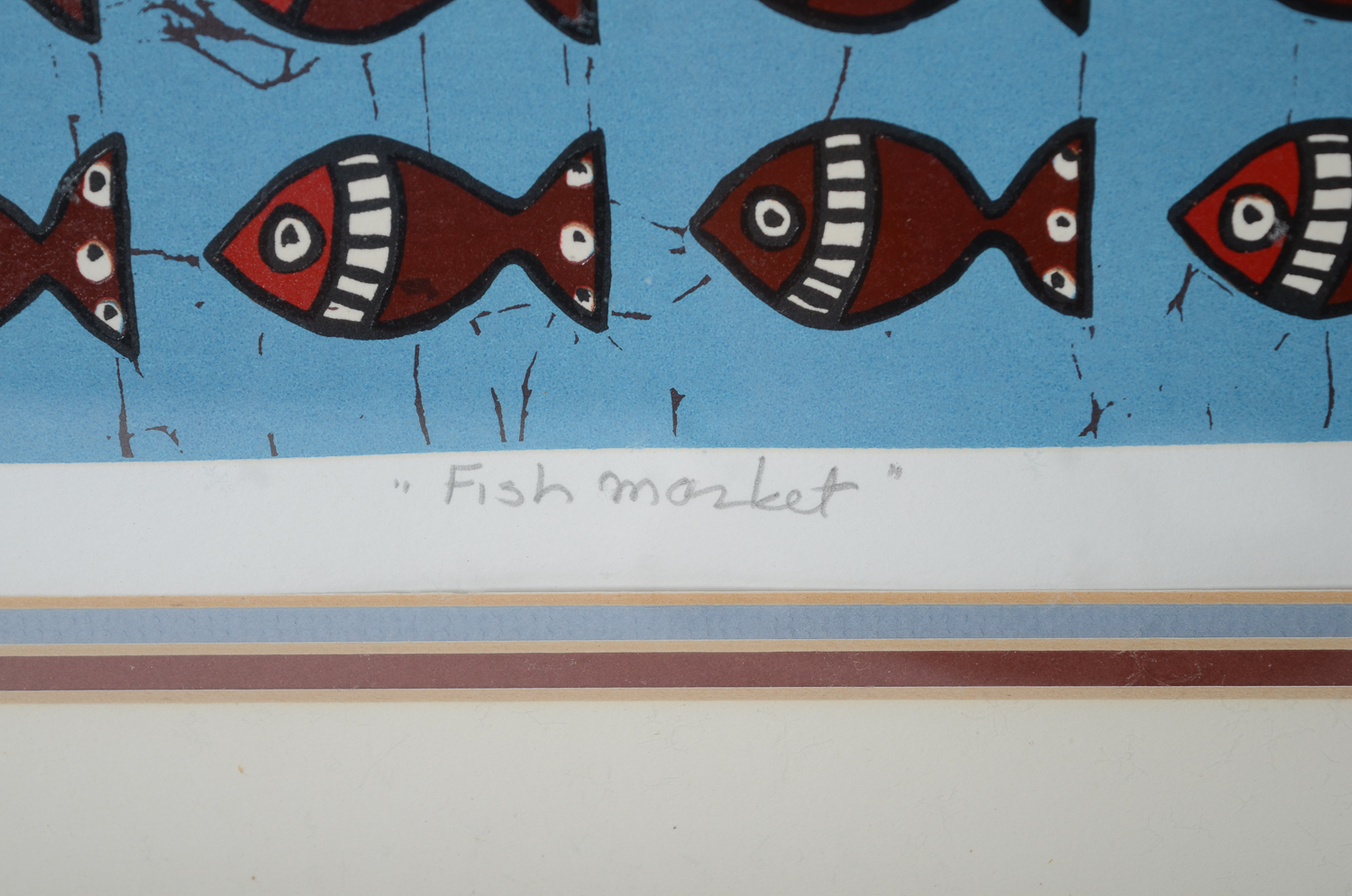 Amos Amit Limited Edition Serigraph "Fish Market"