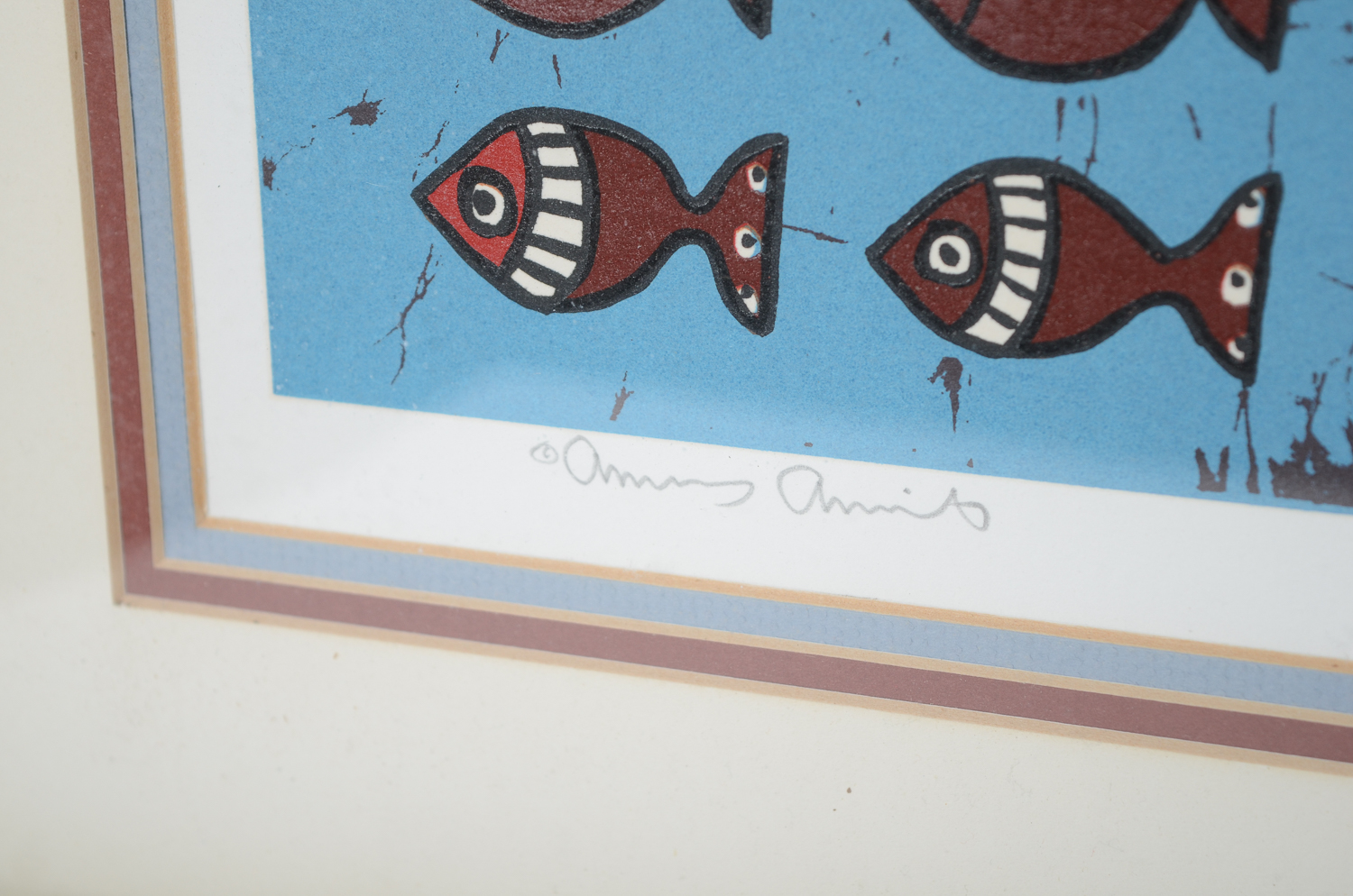 Amos Amit Limited Edition Serigraph "Fish Market"