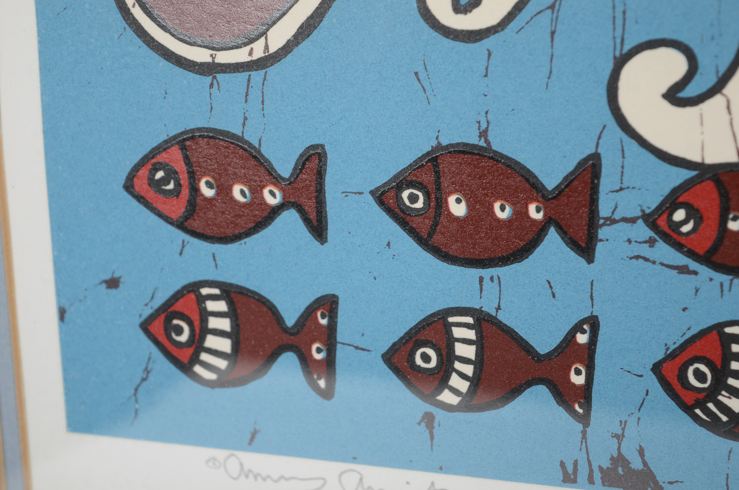 Amos Amit Limited Edition Serigraph "Fish Market"