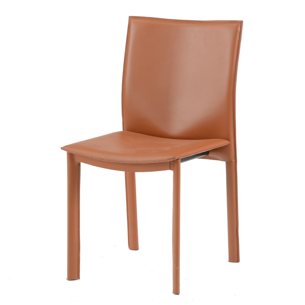 Rigid Leather Side Chair