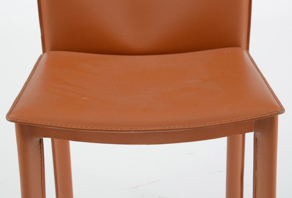 Rigid Leather Side Chair
