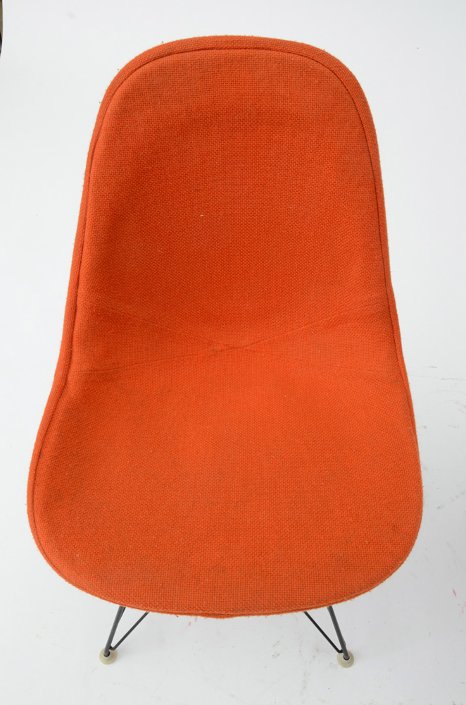 Eames Style Orange Eiffel Tower Chairs