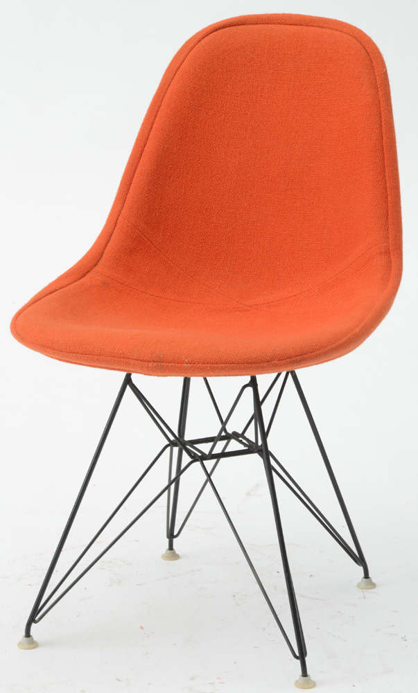 Eames Style Orange Eiffel Tower Chairs