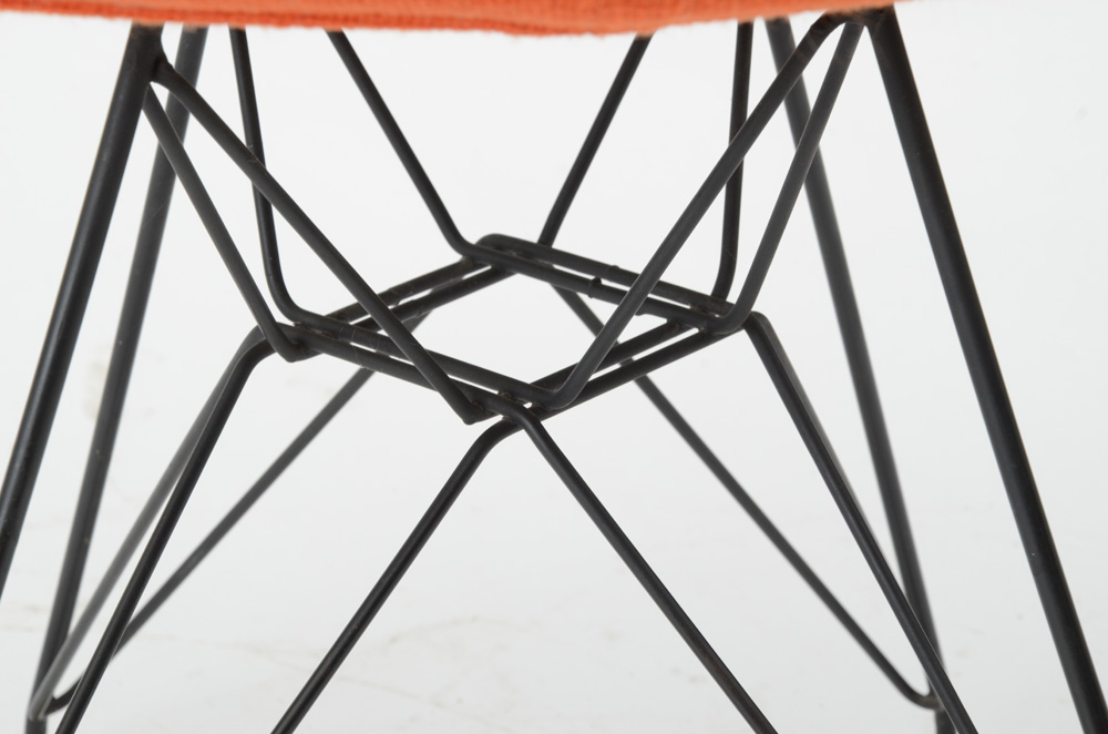 Eames Style Orange Eiffel Tower Chairs