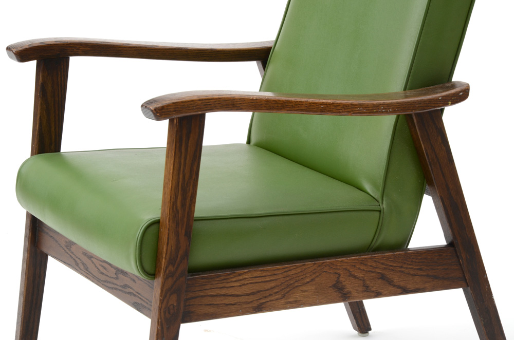 Mid Century Modern Oak Arm Chairs