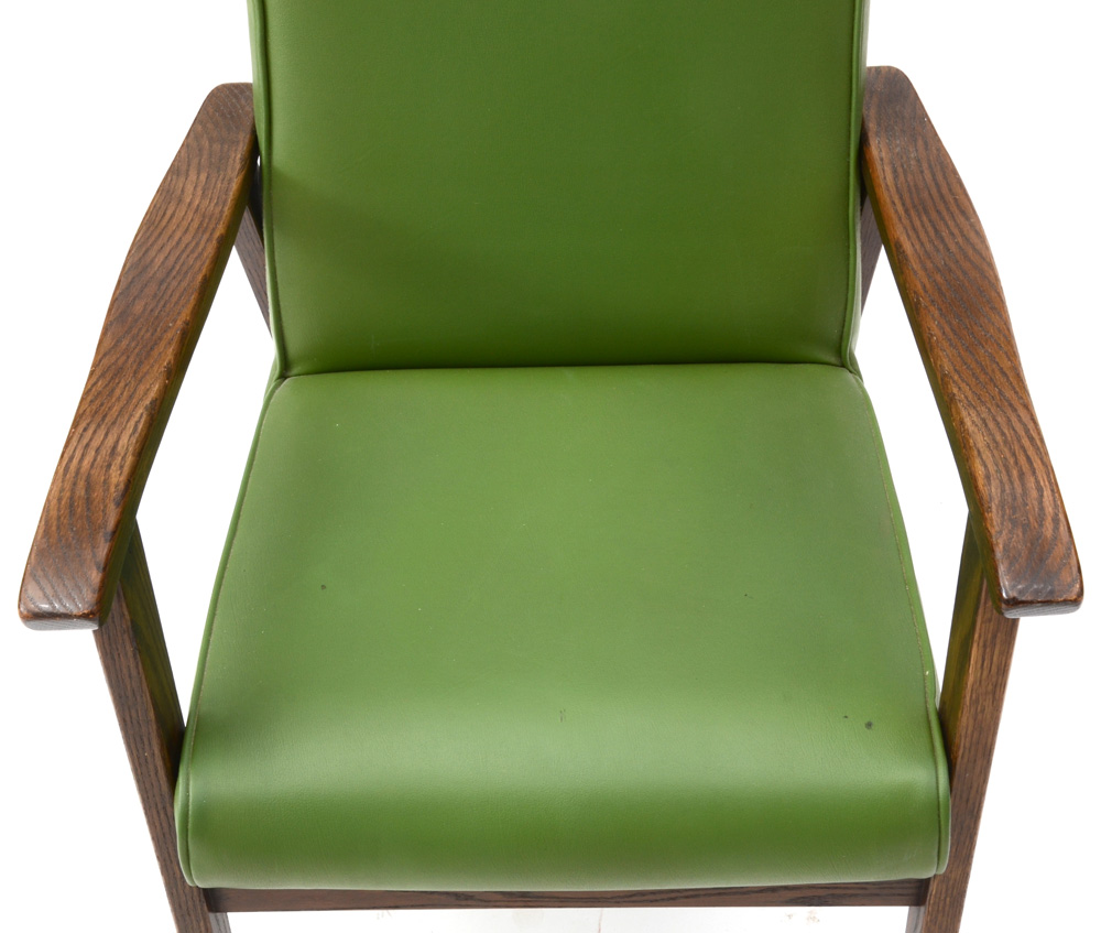 Mid Century Modern Oak Arm Chairs