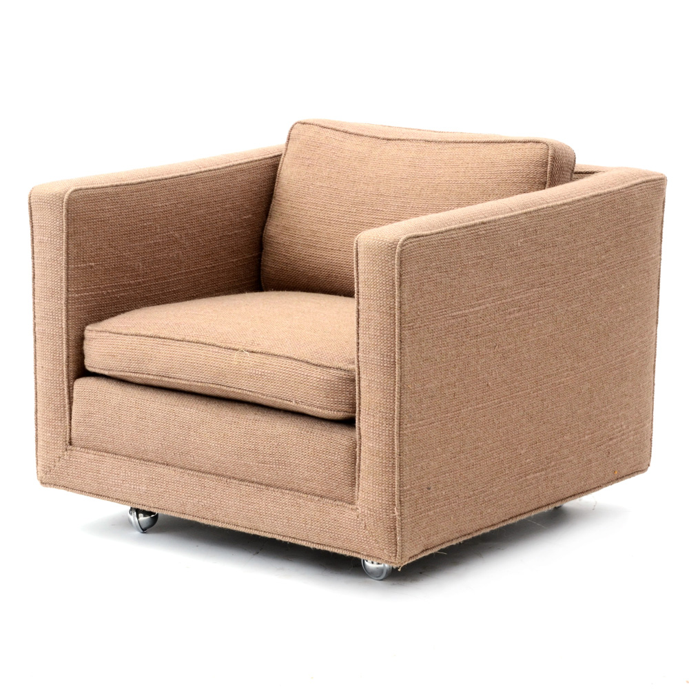 Mid Century Modern Cube Club Chair