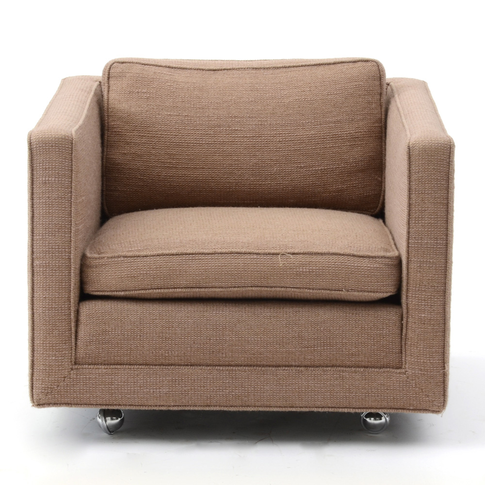 Mid Century Modern Cube Club Chair