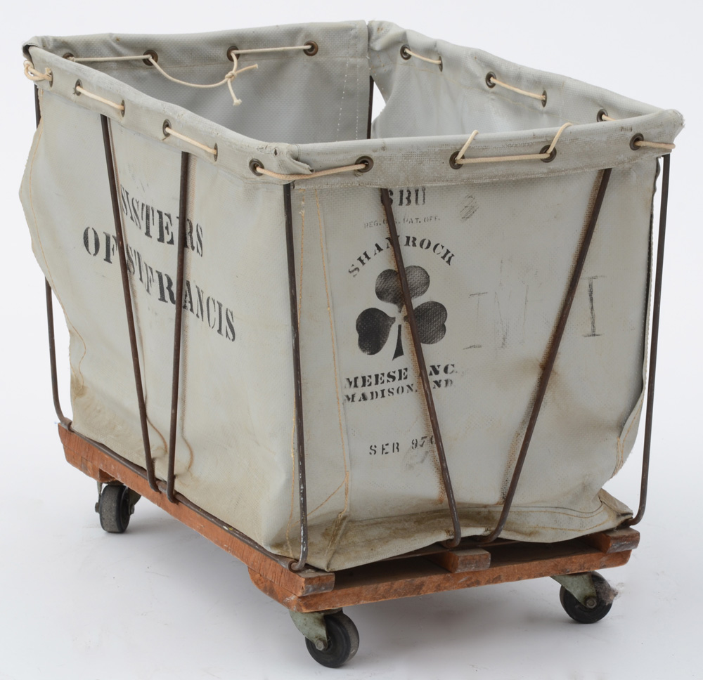 Sisters of St. Francis Rolling Hamper Basket