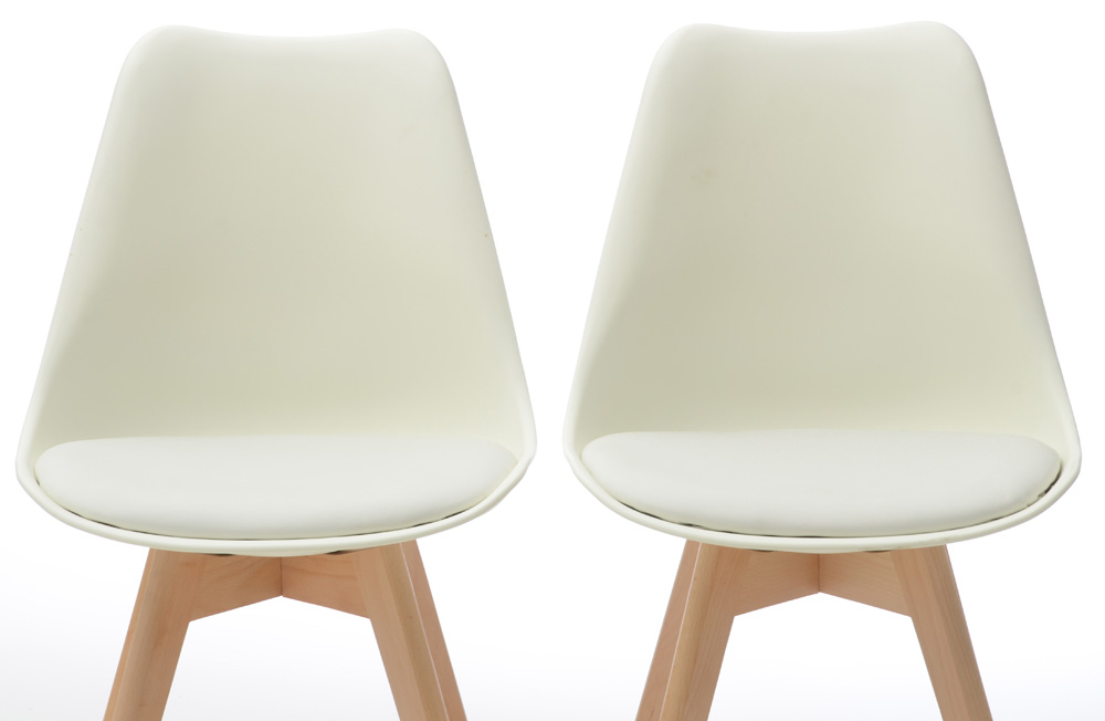 Pair of Modern Style Molded Plastic Side Chairs