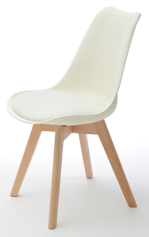 Pair of Modern Style Molded Plastic Side Chairs