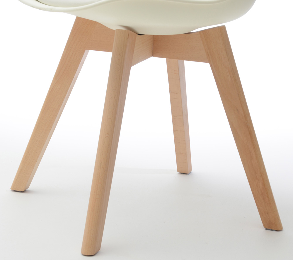 Pair of Modern Style Molded Plastic Side Chairs
