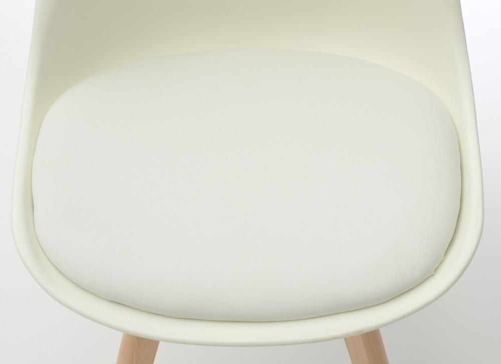 Pair of Modern Style Molded Plastic Side Chairs