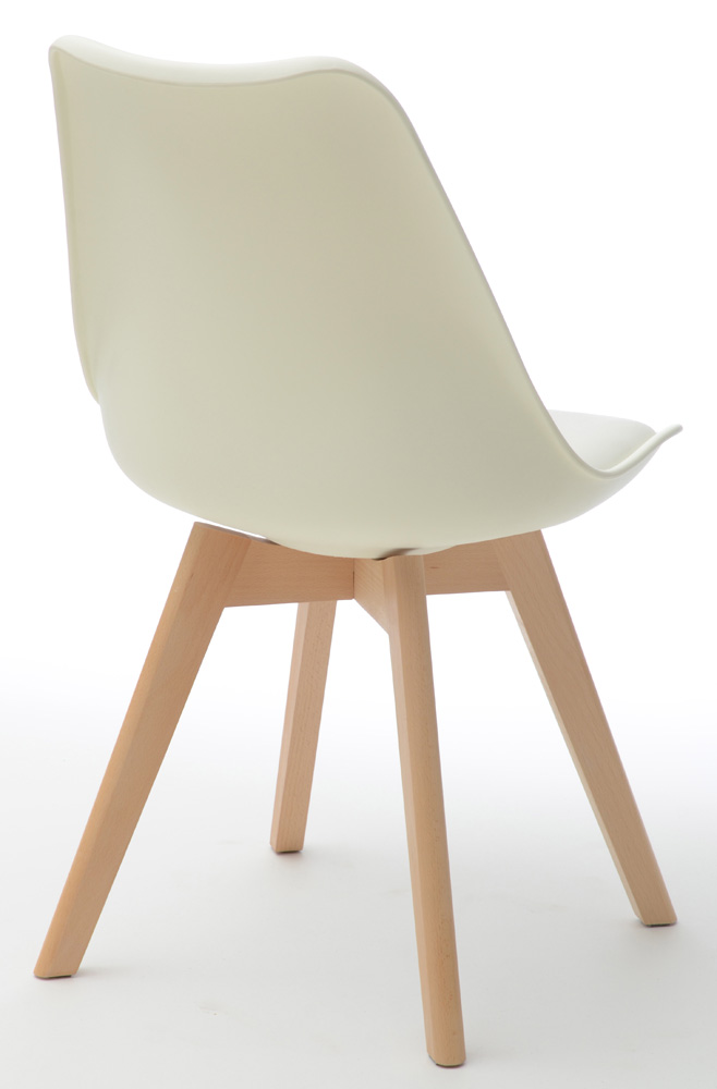 Pair of Modern Style Molded Plastic Side Chairs