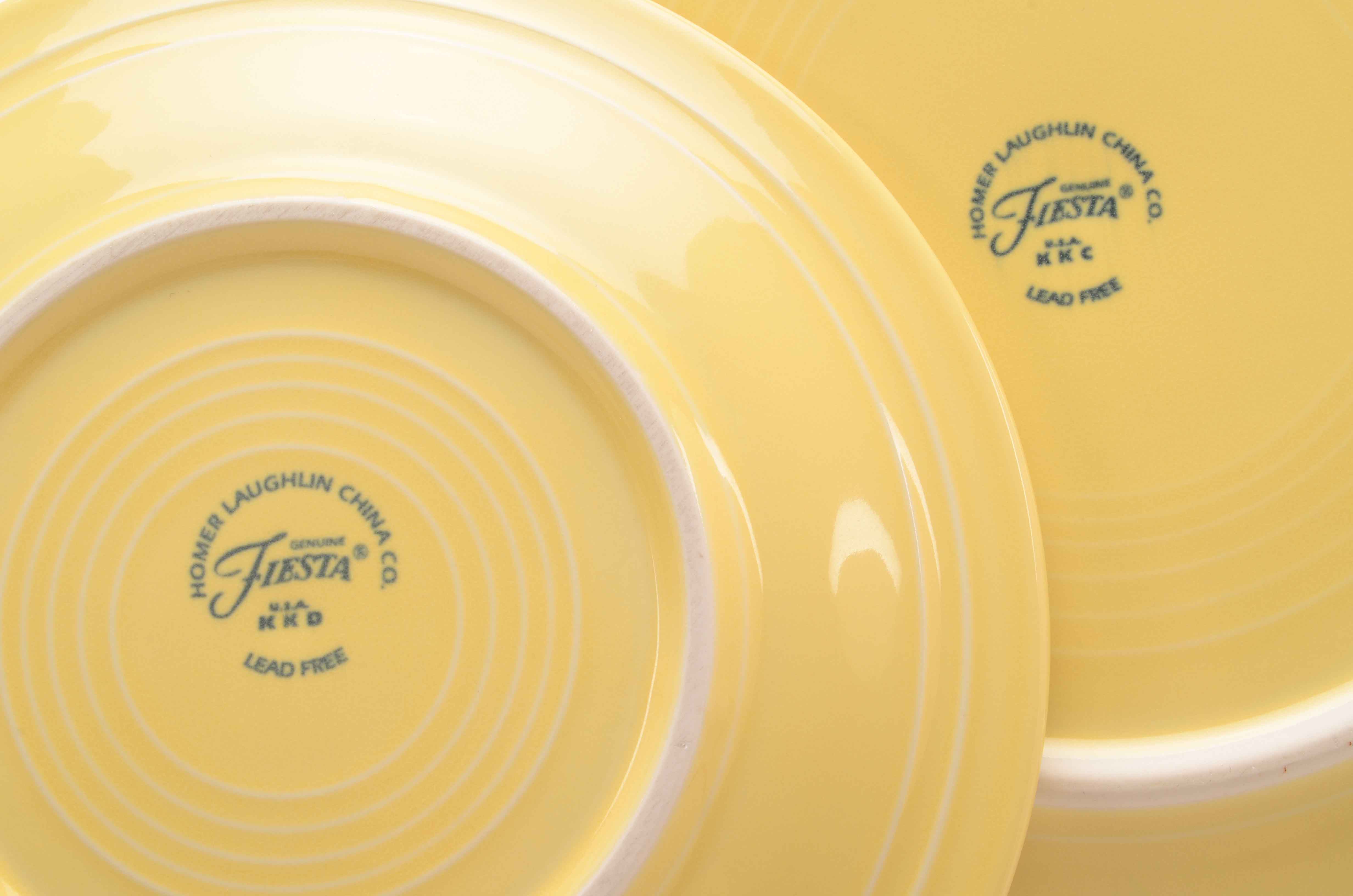 Set of Yellow Fiestaware China