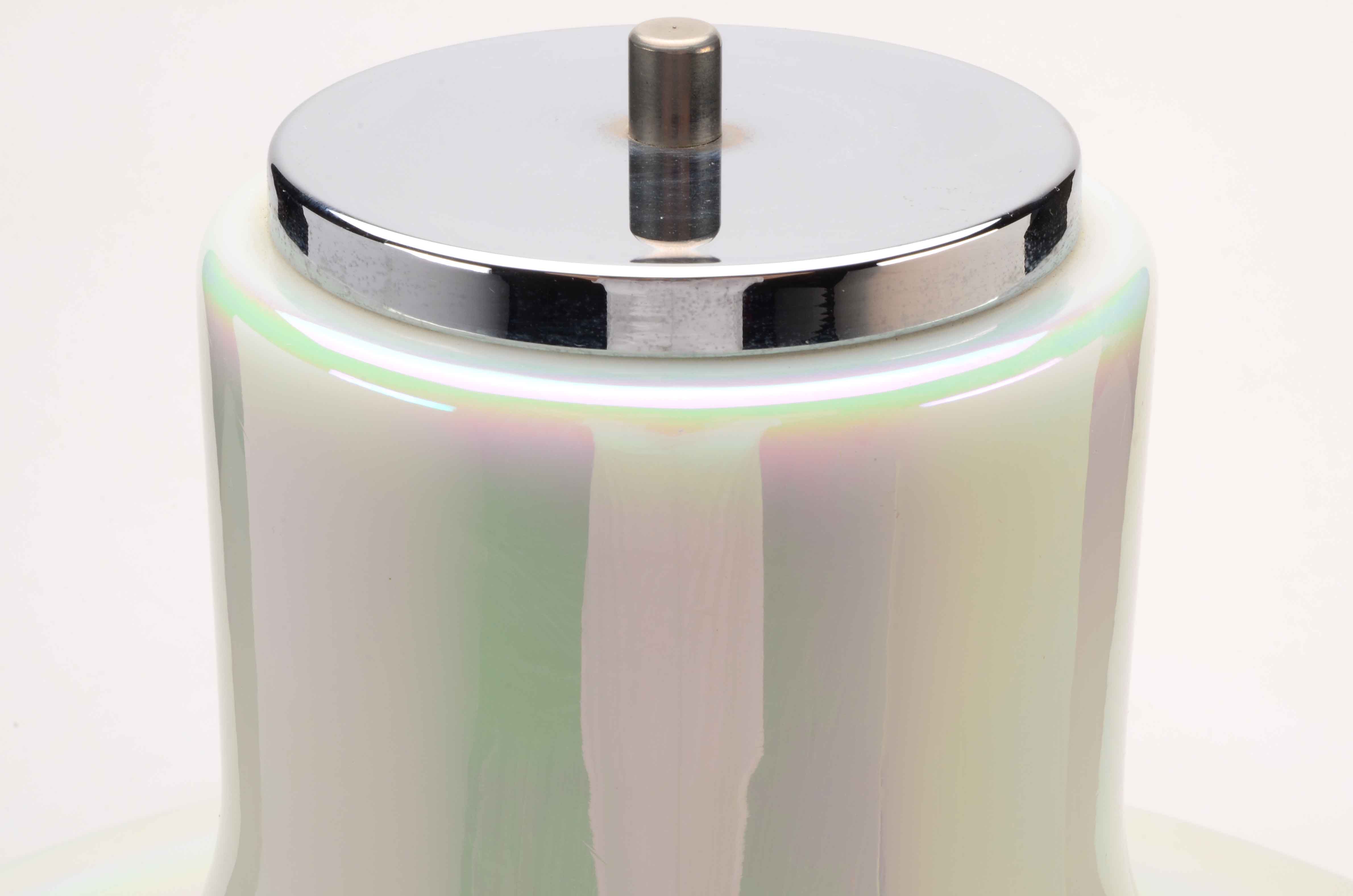 Pearlescent Glass Table Lamp