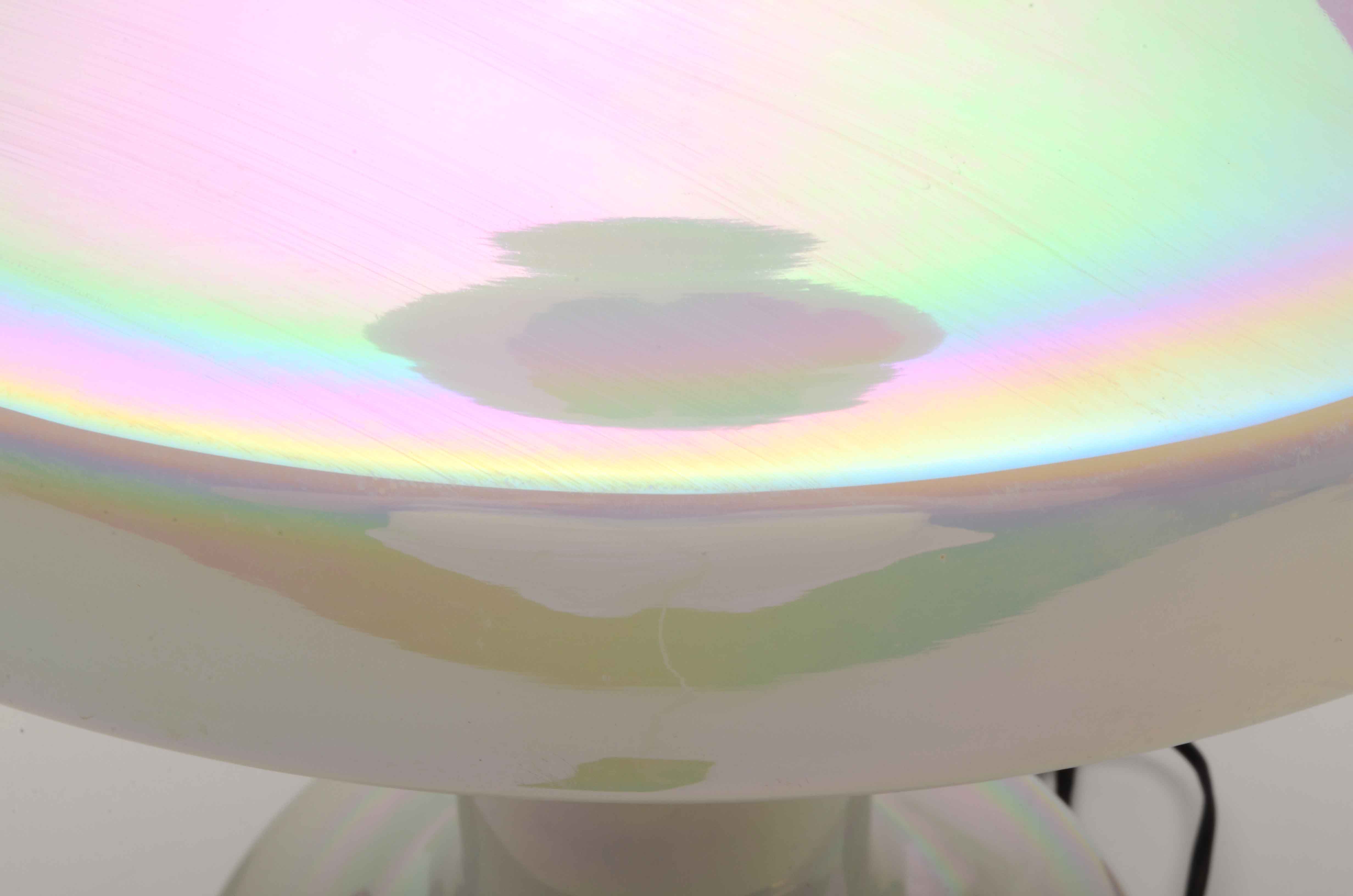 Pearlescent Glass Table Lamp