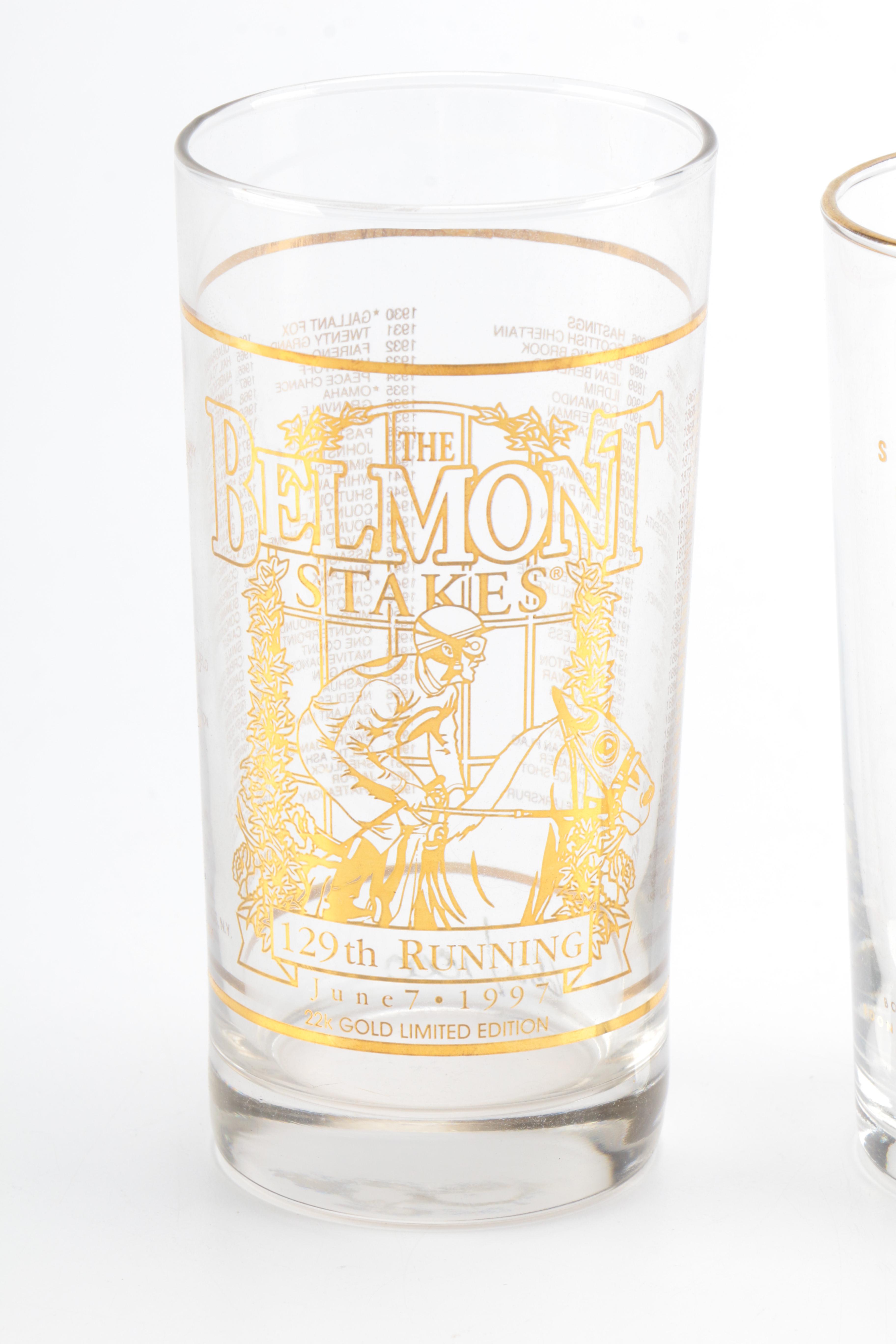 Limited Edition Kentucky Derby and Belmont Stakes Glasses