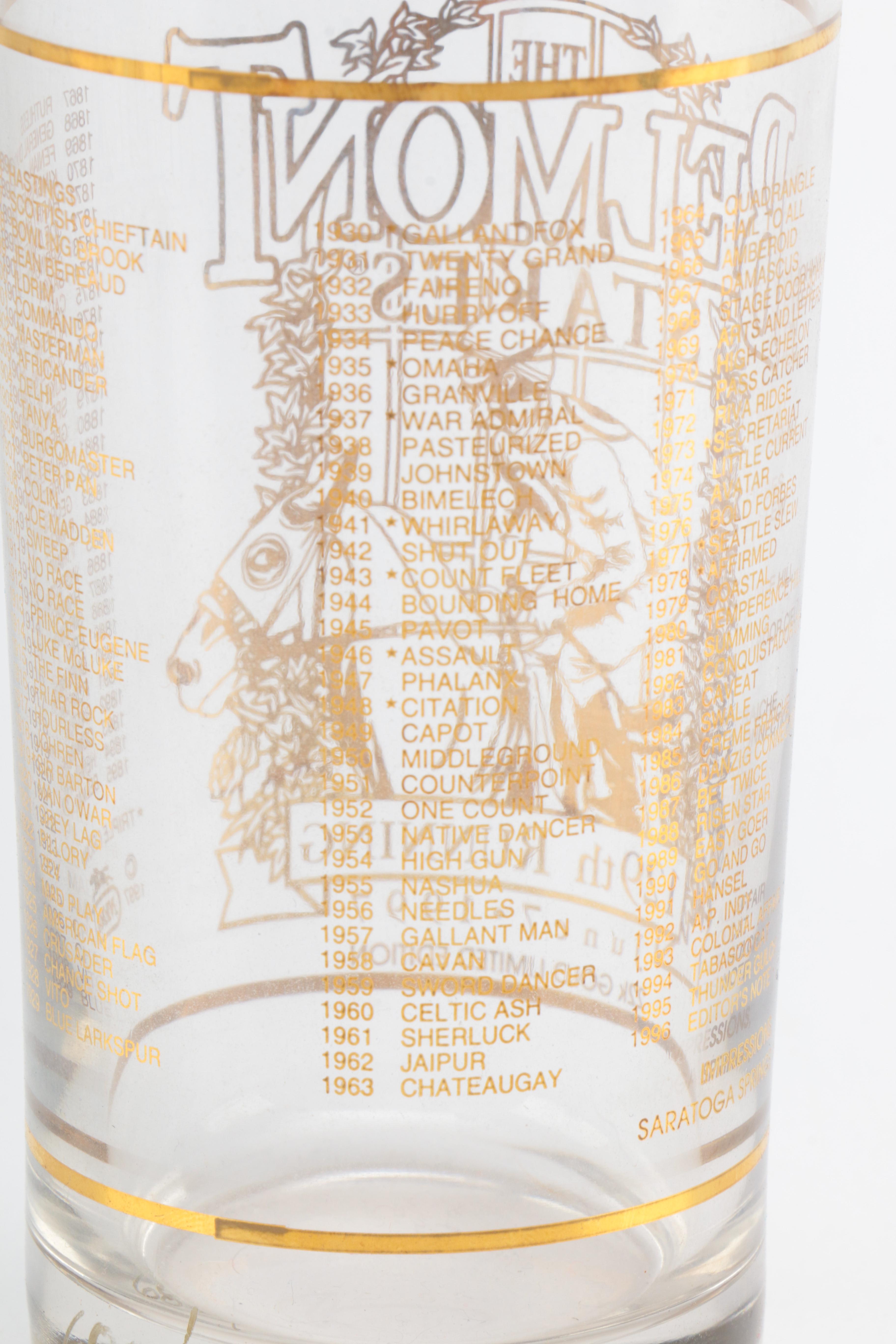 Limited Edition Kentucky Derby and Belmont Stakes Glasses