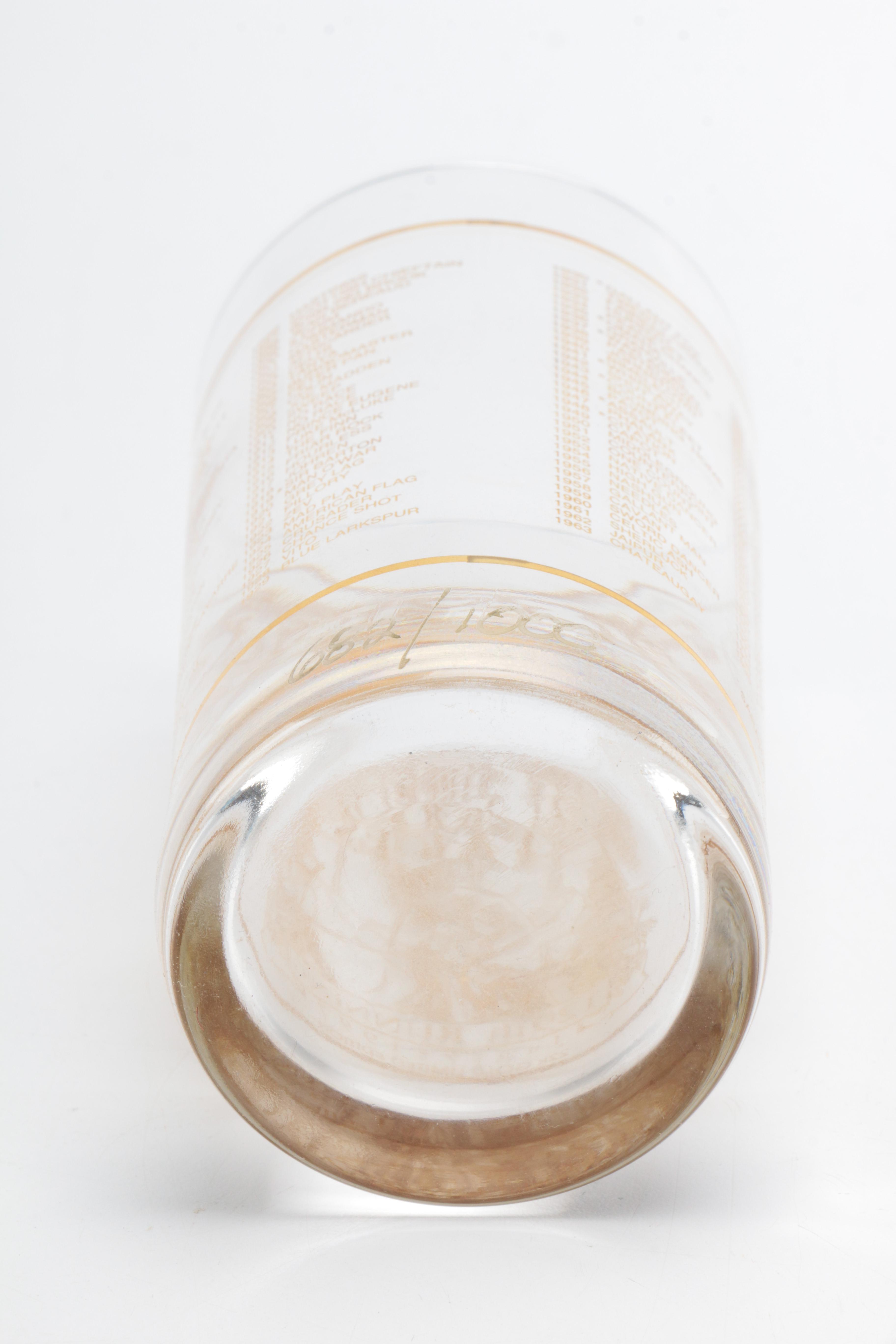 Limited Edition Kentucky Derby and Belmont Stakes Glasses