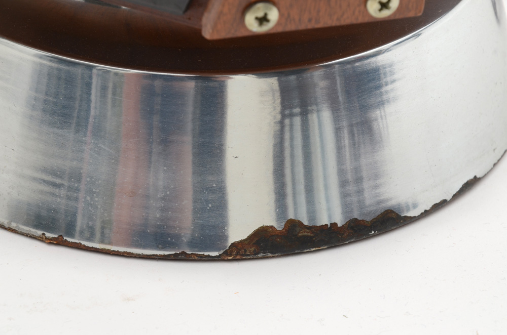 Mid Century Modern Walnut and Smoked Acrylic Paneled Lamps