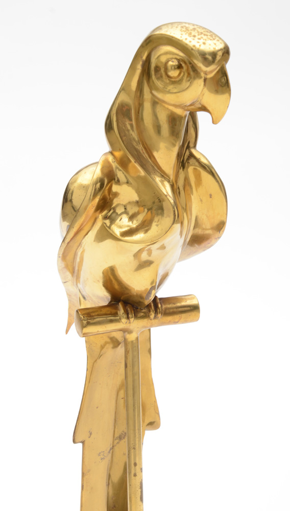 Solid Brass McCaw Figure on Walnut Base