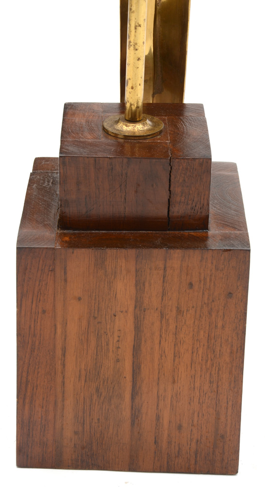 Solid Brass McCaw Figure on Walnut Base