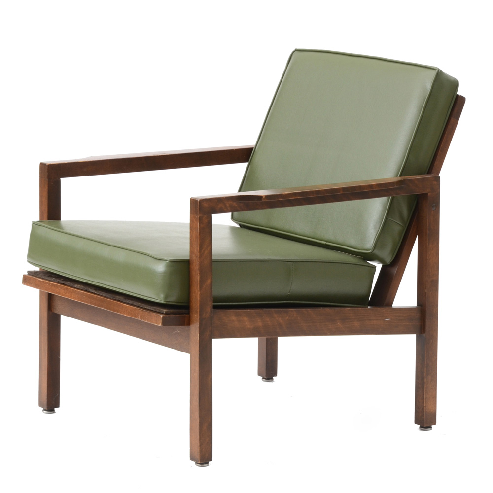 Mid Century Modern Walnut Lounge Chair
