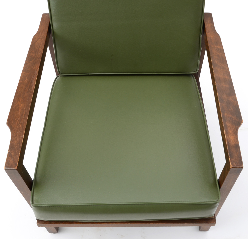 Mid Century Modern Walnut Lounge Chair