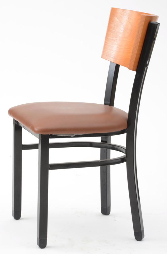 Pair of Contemporary Laminated Side Chairs by Falcon Products