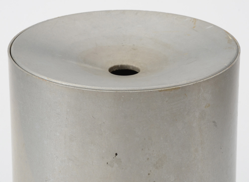 Metal Trash Can with Ashtray