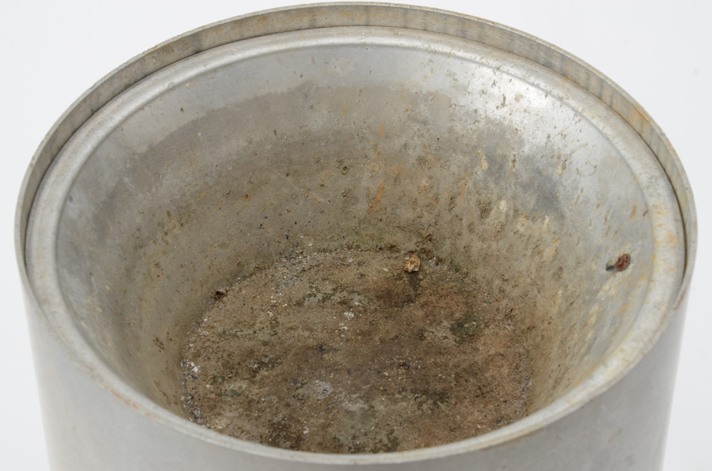 Metal Trash Can with Ashtray