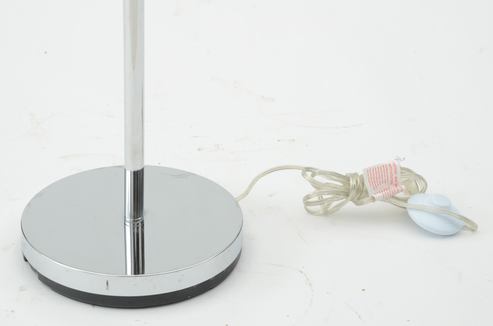 Pink Glass Floor Lamp