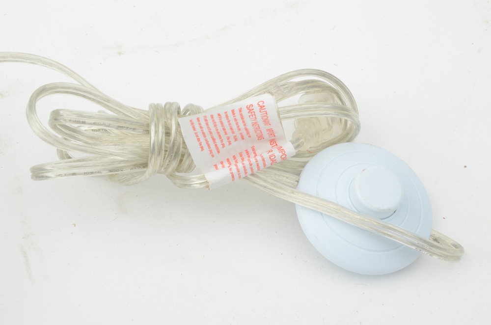 Pink Glass Floor Lamp