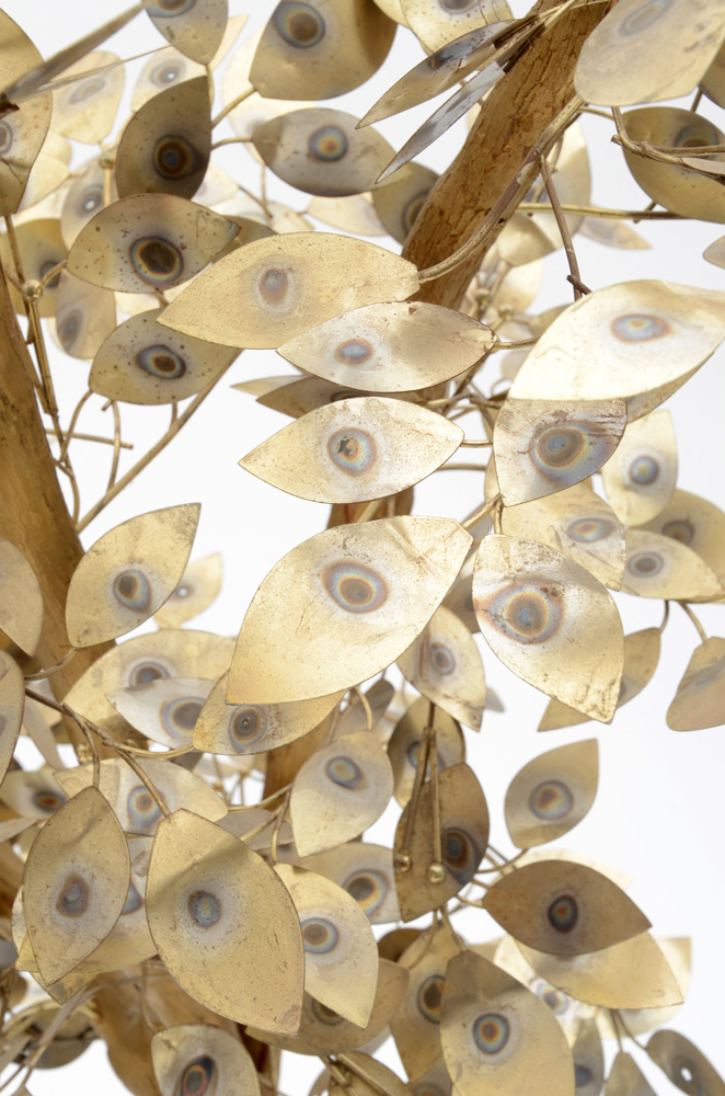 Curtis Jere Metal Tree Sculpture in Planter