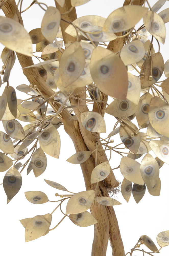 Curtis Jere Metal Tree Sculpture in Planter