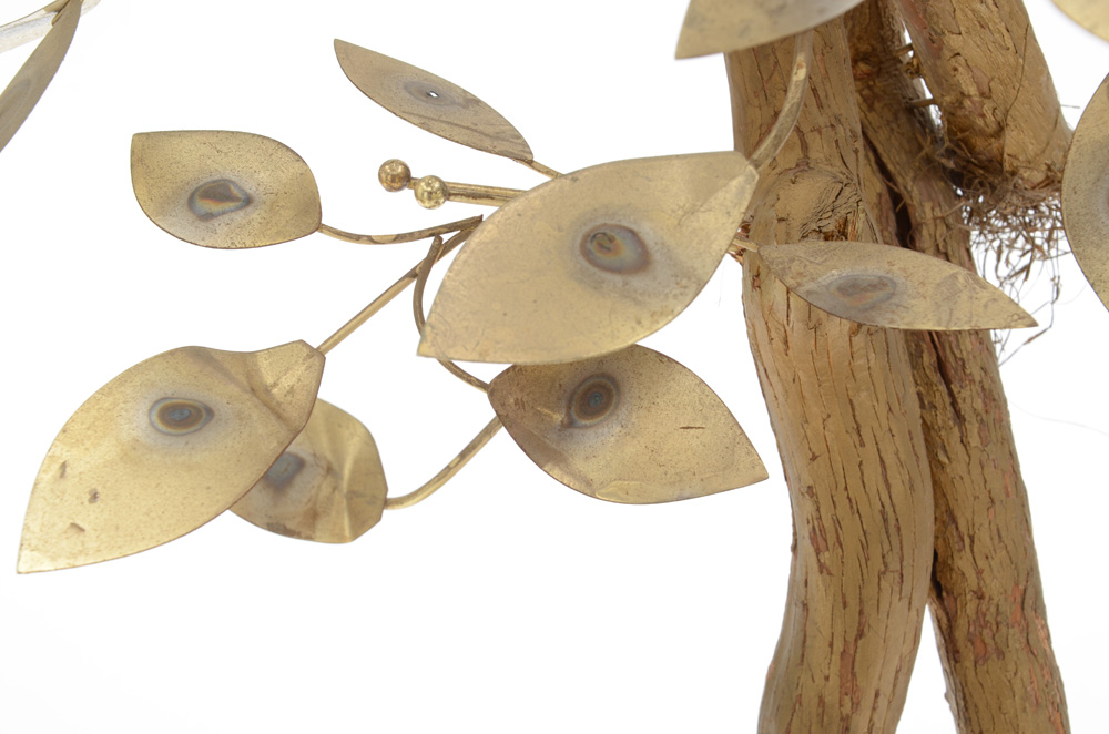 Curtis Jere Metal Tree Sculpture in Planter