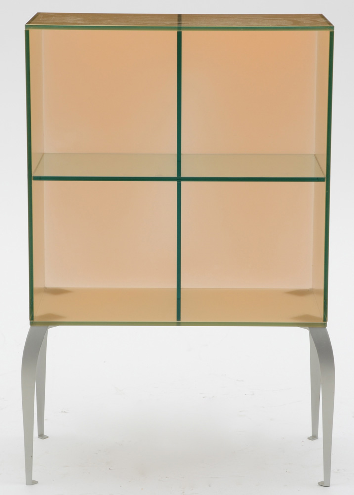 Modern Style Divided Glass Cabinet