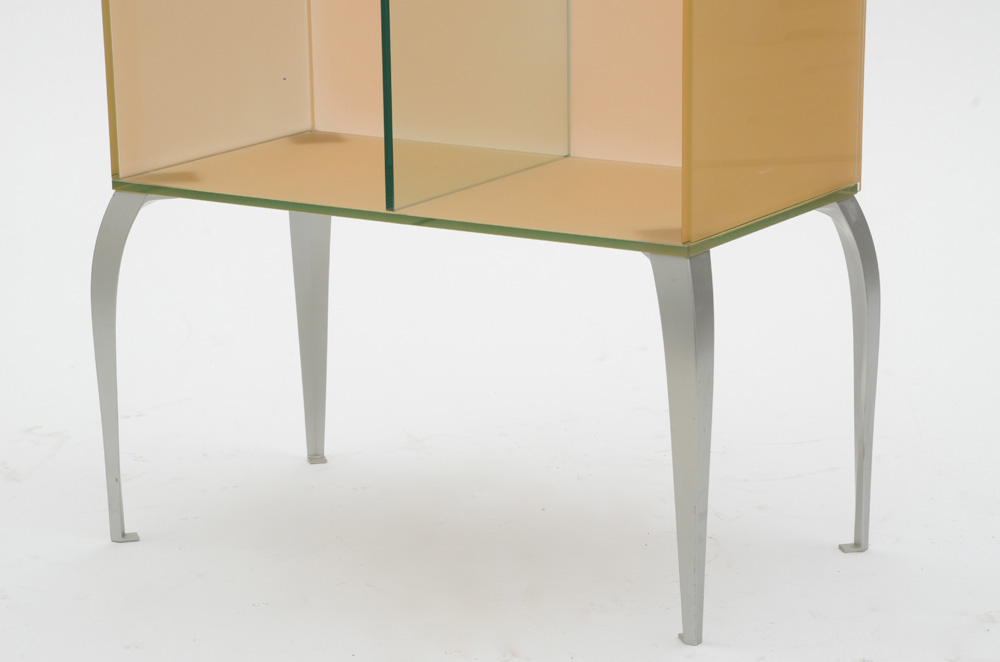 Modern Style Divided Glass Cabinet