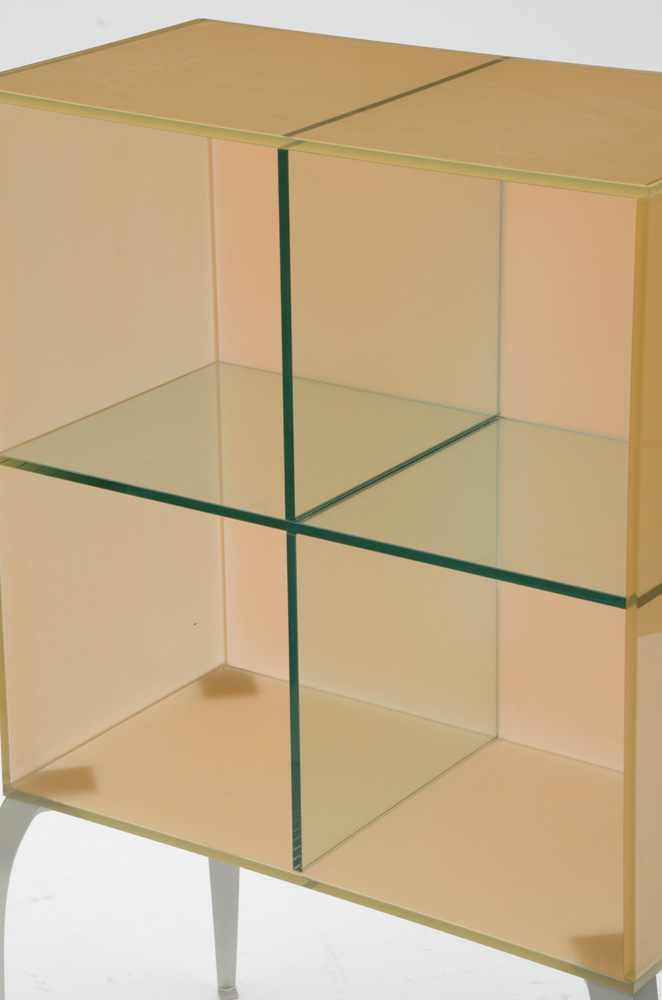 Modern Style Divided Glass Cabinet