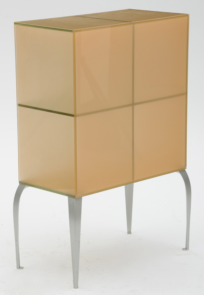 Modern Style Divided Glass Cabinet