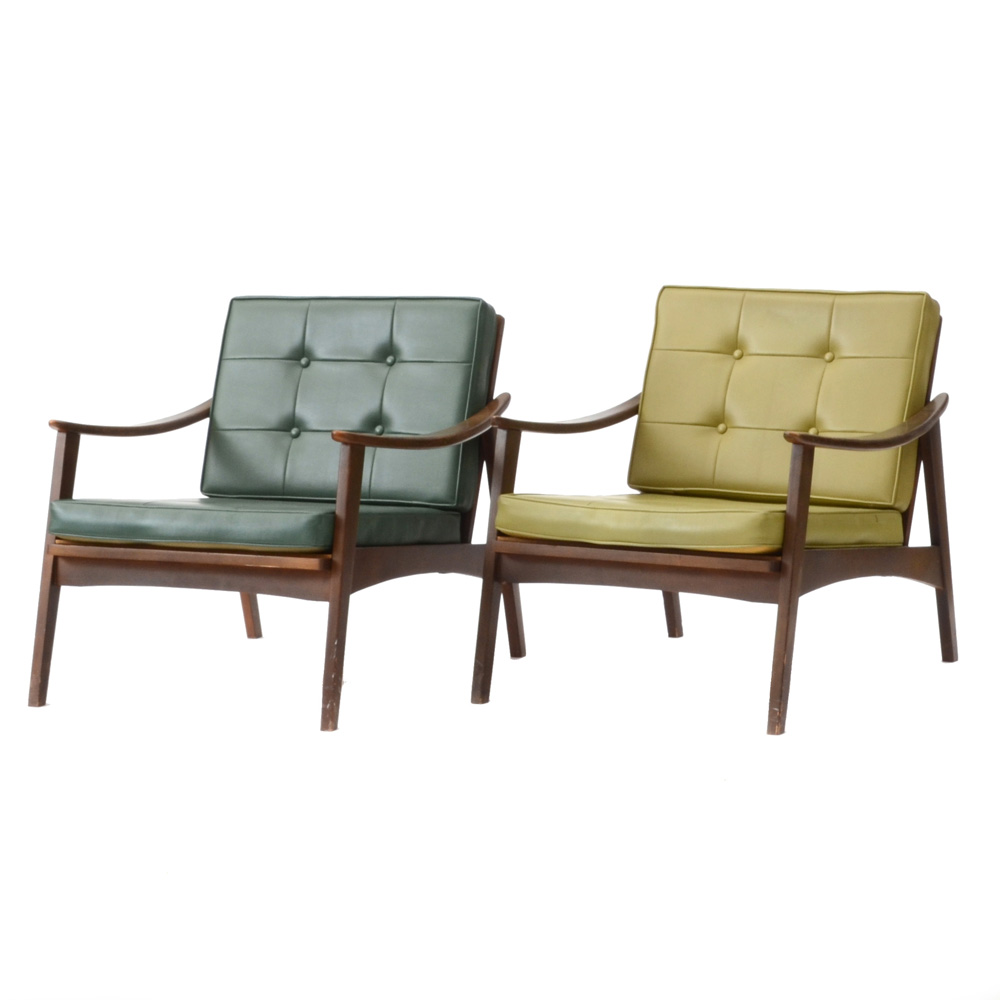 Pair of Mid Century Modern Lounge Chairs
