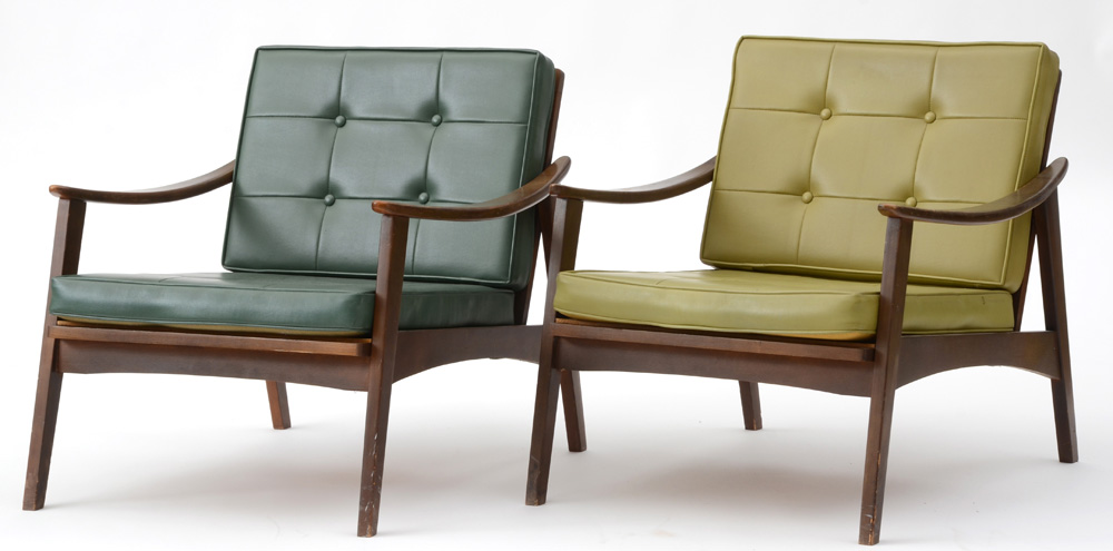 Pair of Mid Century Modern Lounge Chairs