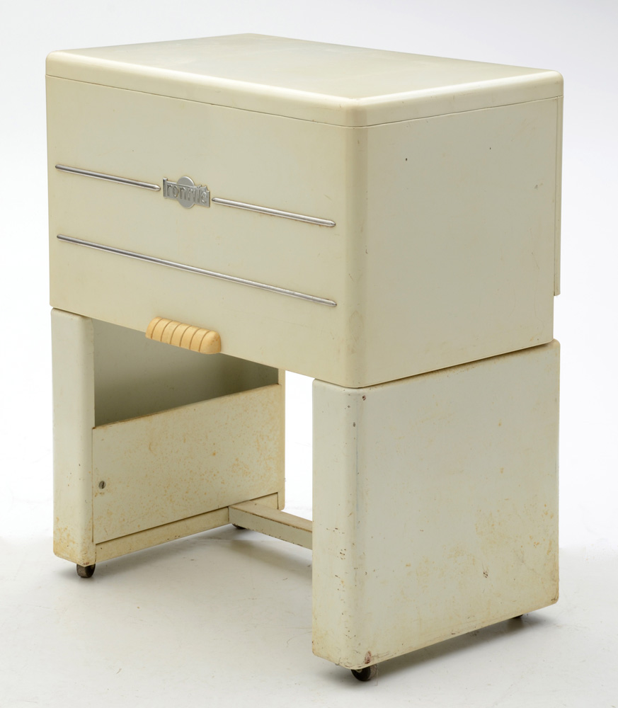 Vintage Ironrite Machine with Original Chair