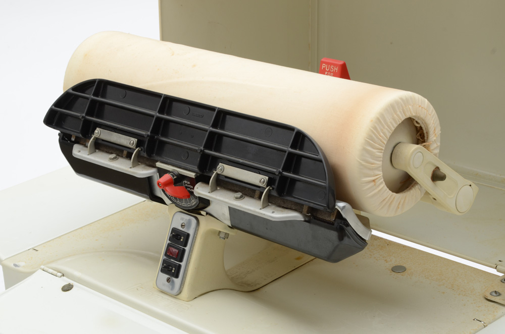 Vintage Ironrite Machine with Original Chair