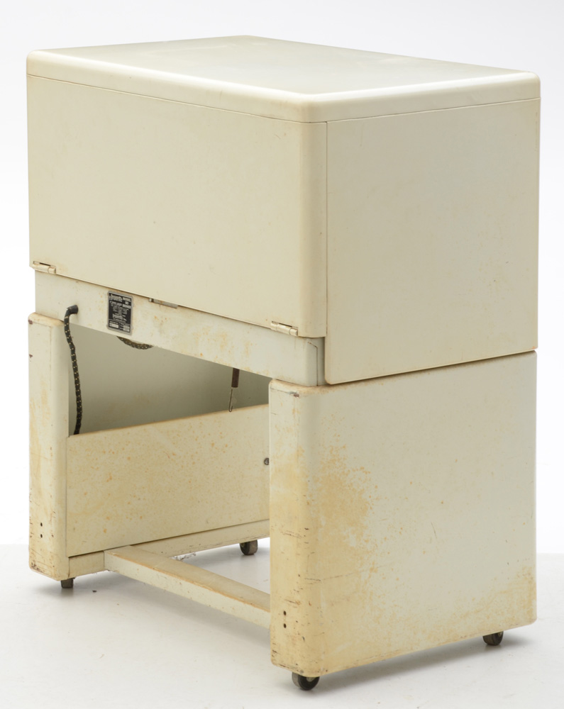 Vintage Ironrite Machine with Original Chair