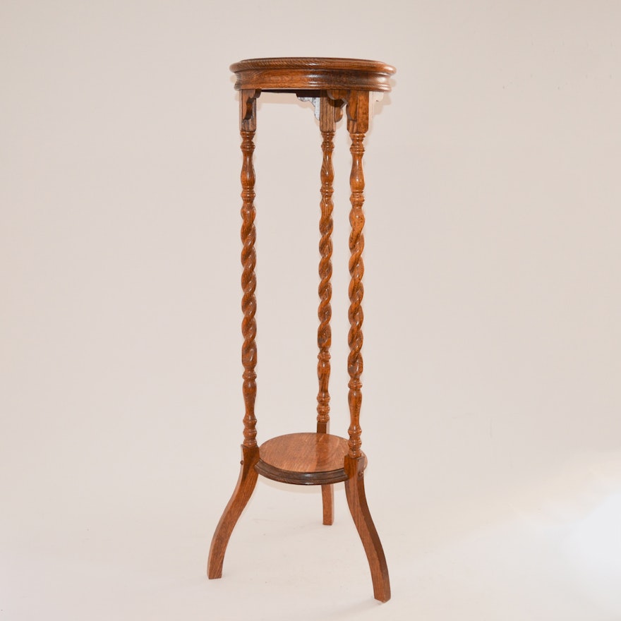 Oak Plant Stand