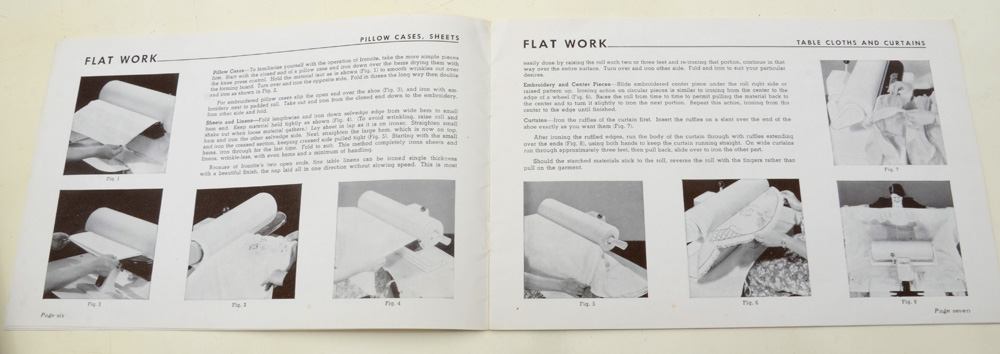 Vintage Ironrite Machine with Original Chair