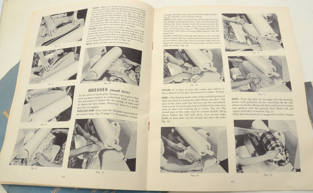 Vintage Ironrite Machine with Original Chair